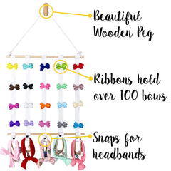 SoCal Buttercup headband snap-closure keeps headbands easy to grab.