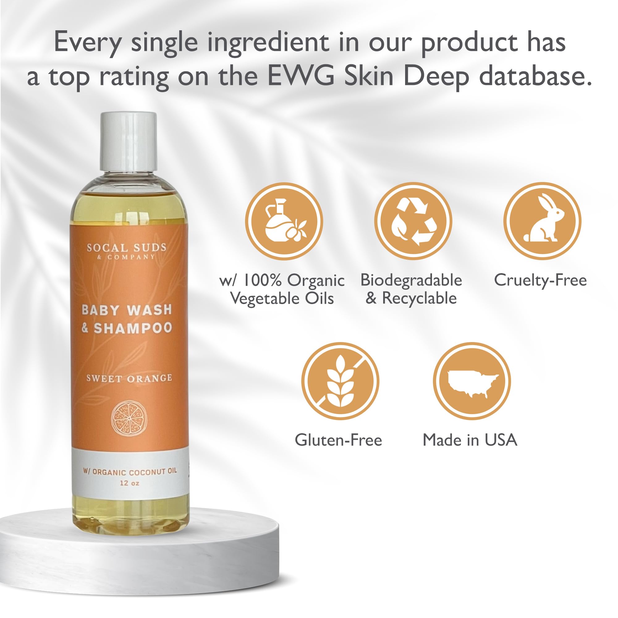 Gentle lather close-up for baby hair and skin by SoCal Suds & Company