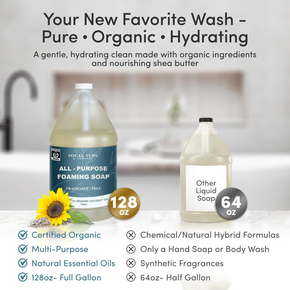 SoCal Suds & Company fragrance-free packaging supports fragrance-sensitive users
