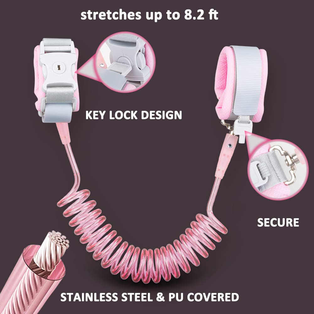 Socub anti-lost wrist link blue: keeps kids close in crowded spaces.