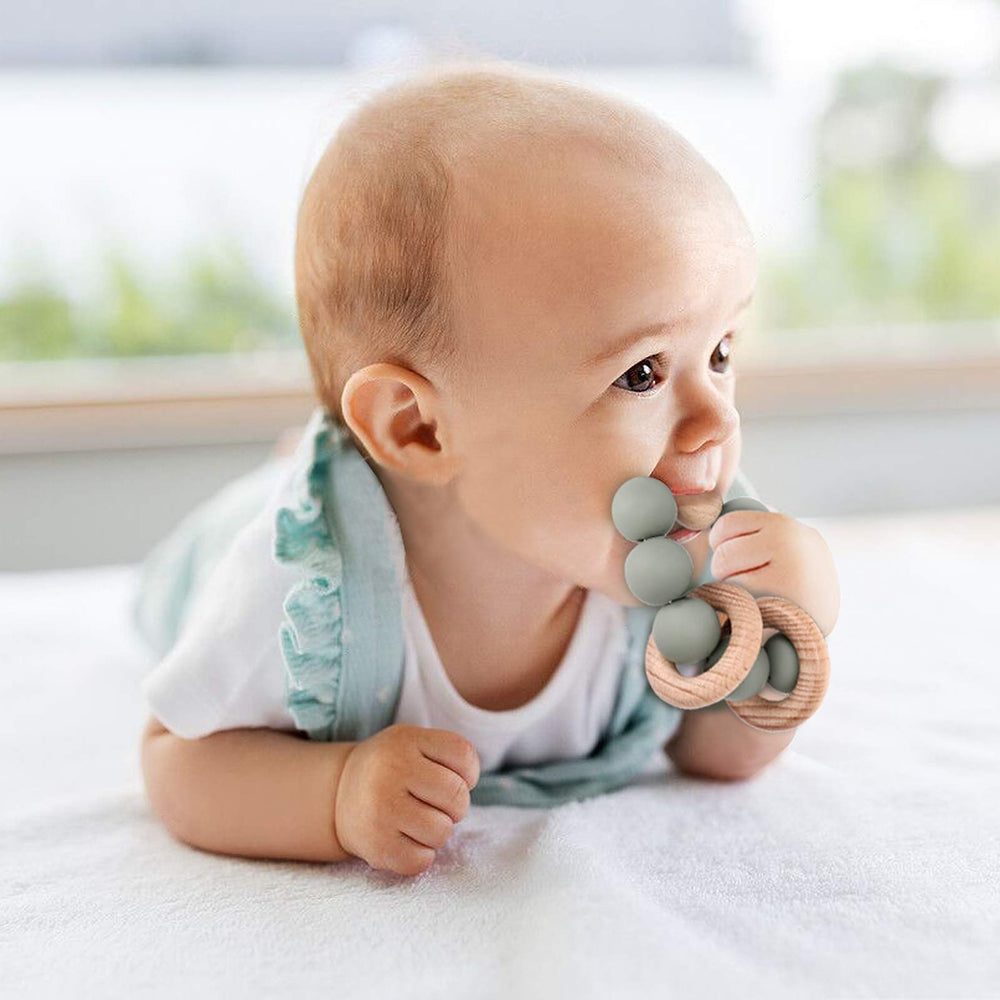 Socub teether soft-texture-closeup shows gentle silicone chew