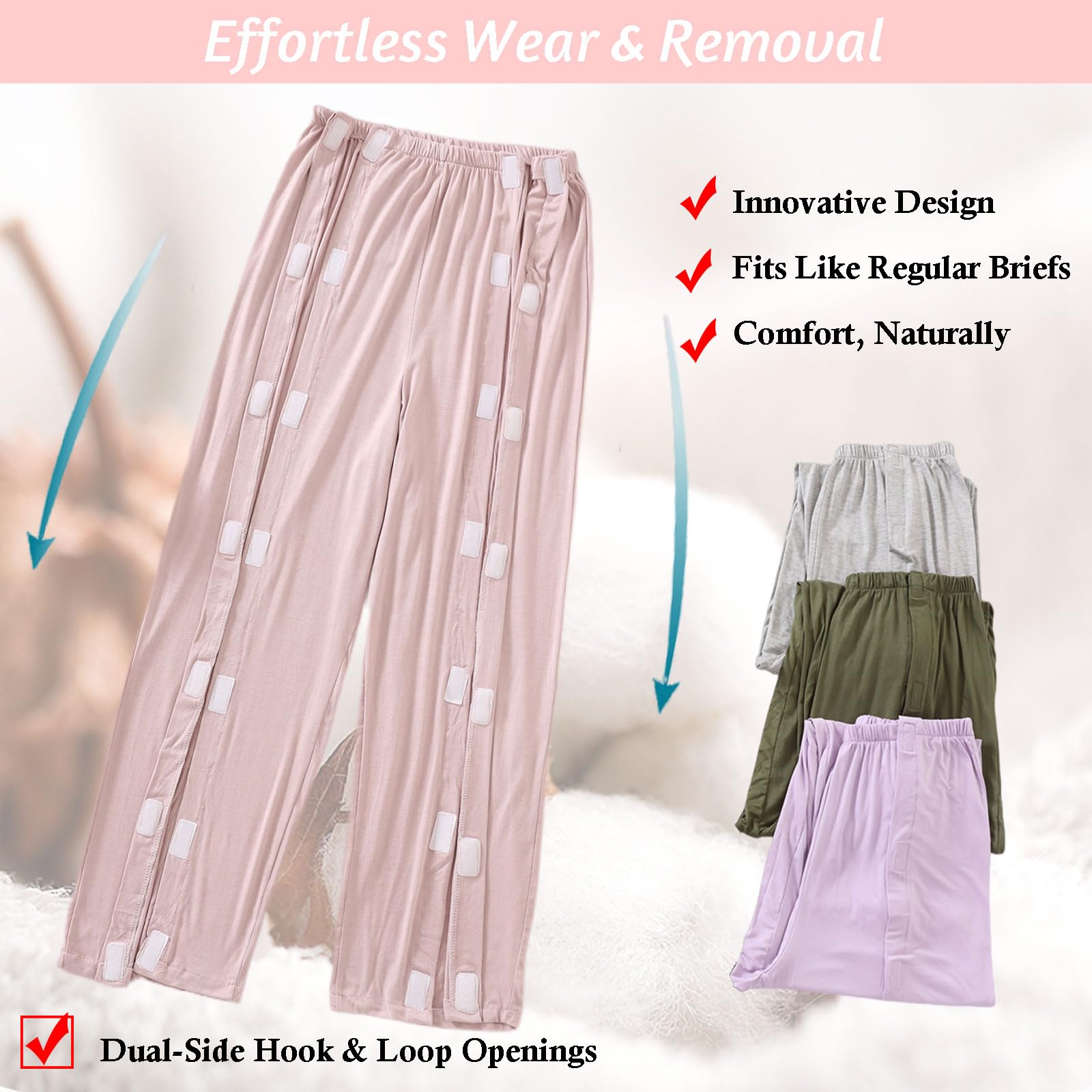 SOEDZUNG machine-washable pants stay soft after multiple washes.