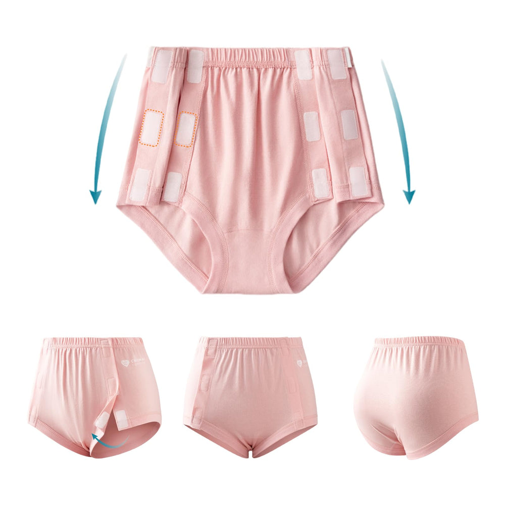SOEDZUNG post-surgery tearaway underwear pink 2XL for comfortable recovery.