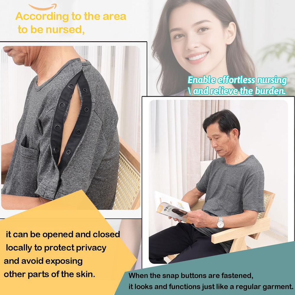 SOEDZUNG blue XL shirt featuring privacy-focused partial tear-away design.