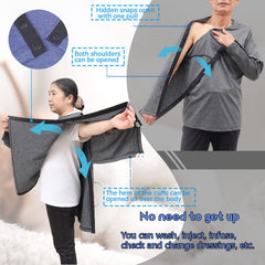 SOEDZUNG blue XL shirt with skin-friendly fabric for sensitive skin comfort.