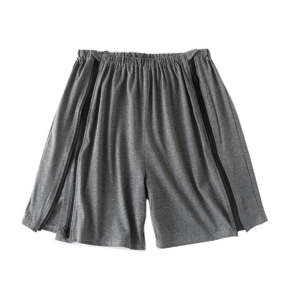 SOEDZUNG tear-away shorts with side zipper for easy wear and removal.
