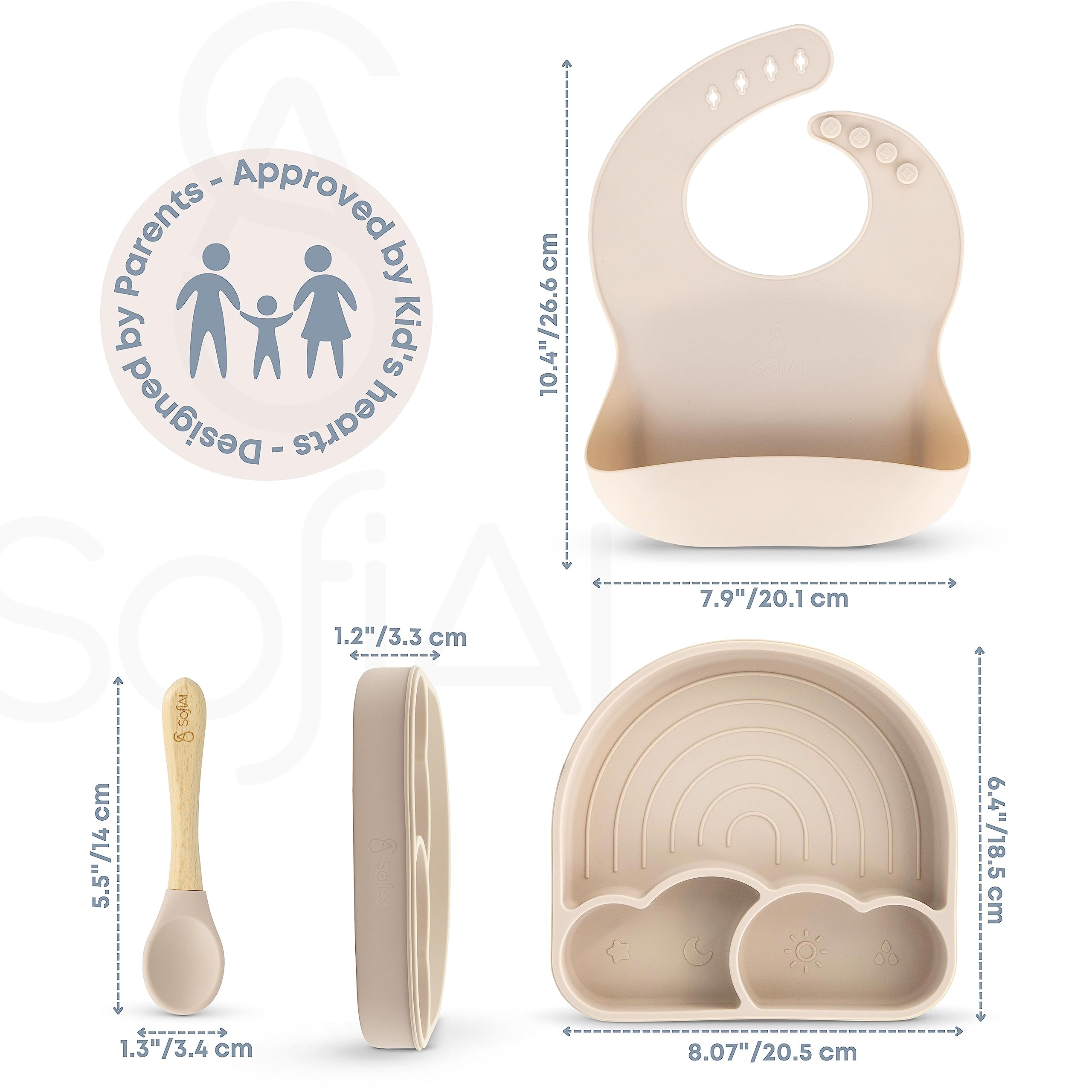 SofiAl baby feeding set is microwave-safe and easy to rinse