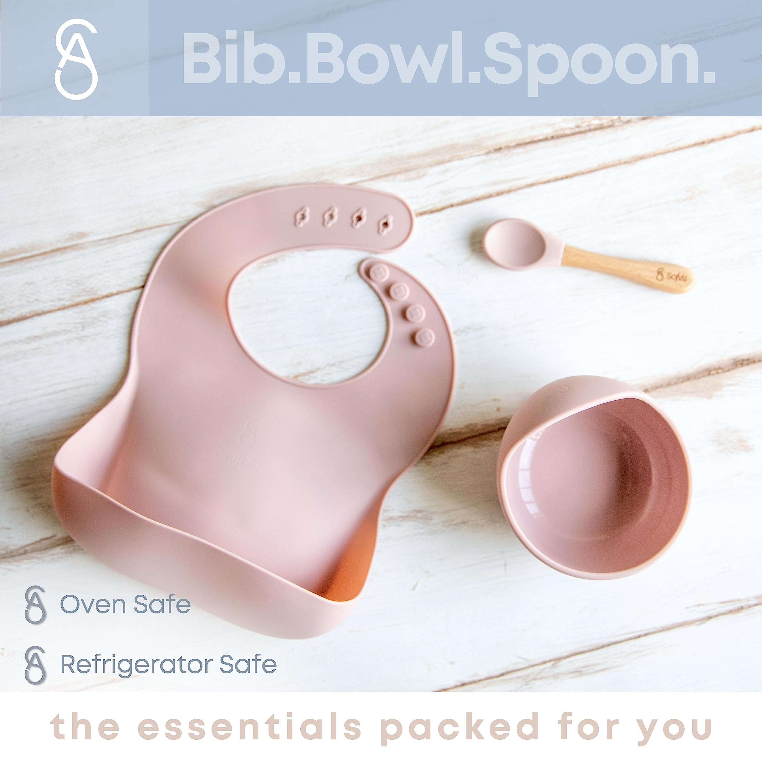 SofiAl suction bowl attached to a tray for spill-free dining.