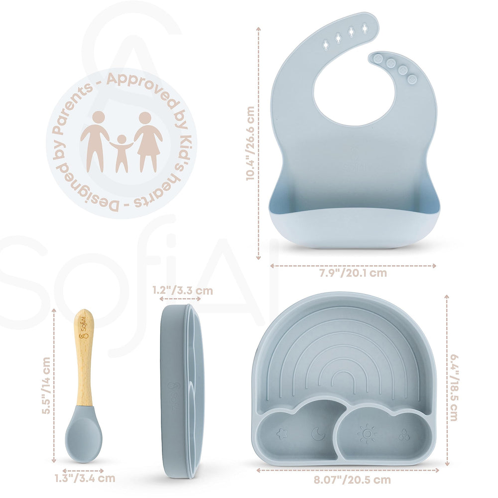 SofiAl travel-friendly set stays easy to clean on the go.