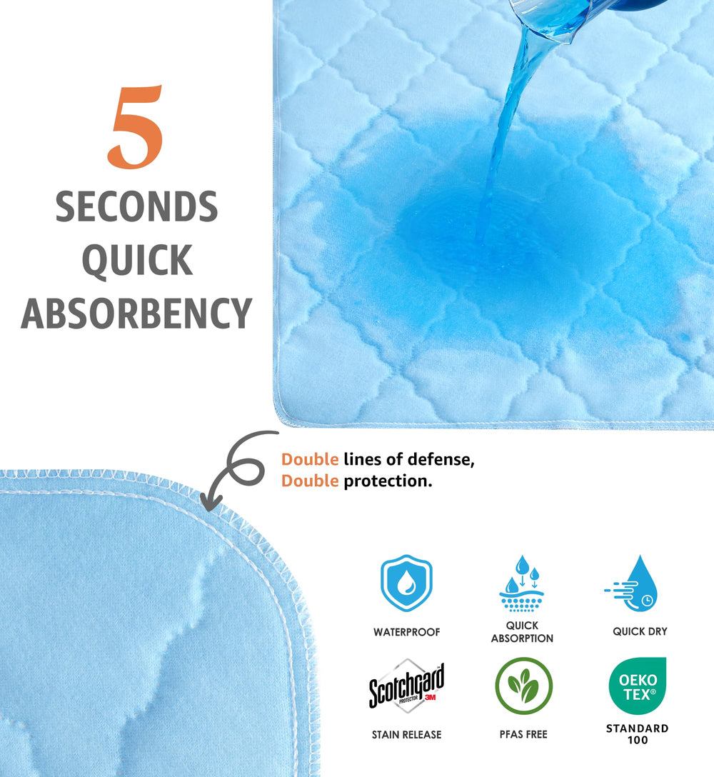 Soft and Lofty reusable-eco-friendly-underpads reduce waste while delivering durable protection.