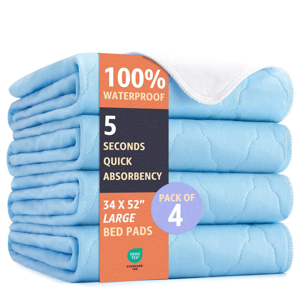 Soft and Lofty ultimate-washable-underpads provide high absorbency and leak protection for beds.