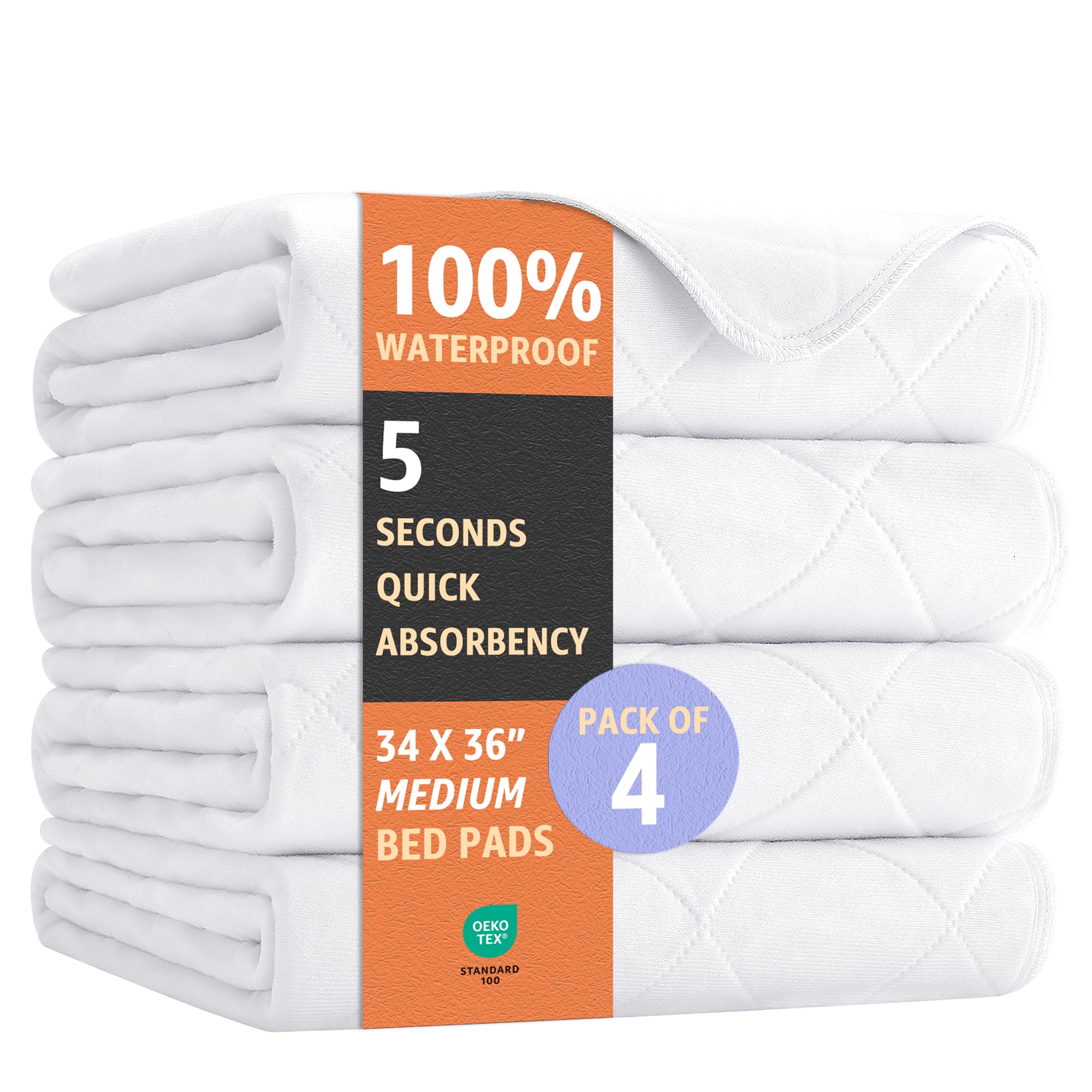 Soft and Lofty Ultimate Washable Underpads package showing reusable bed protection.