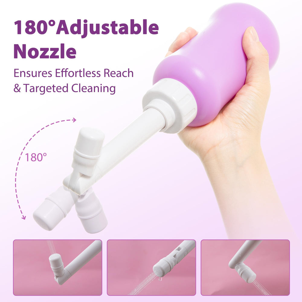 SOFTCA Peri Bottle 15-hole spray provides gentle, even cleansing