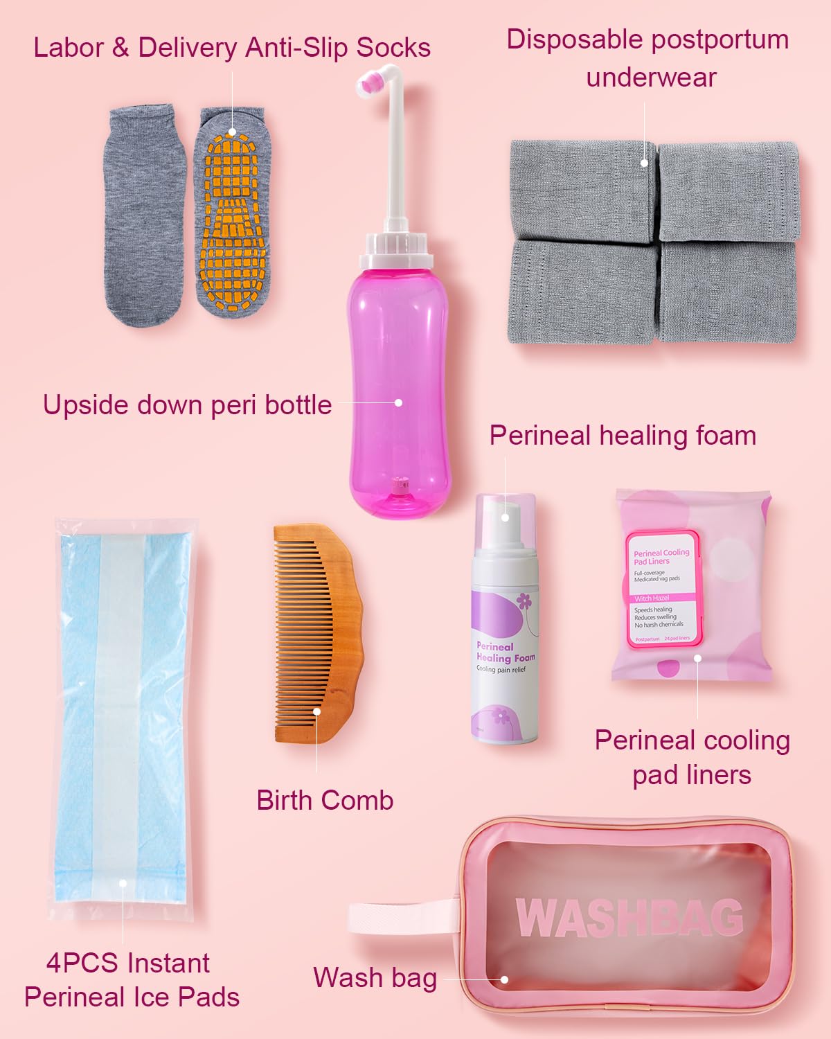 SOFTCA postpartum kit disposable underwear for comfort and security.
