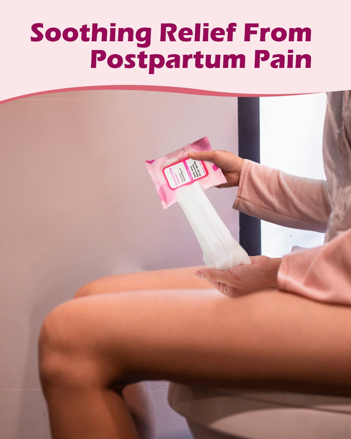 SOFTCA postpartum kit witch hazel pad liners for soothing coverage.