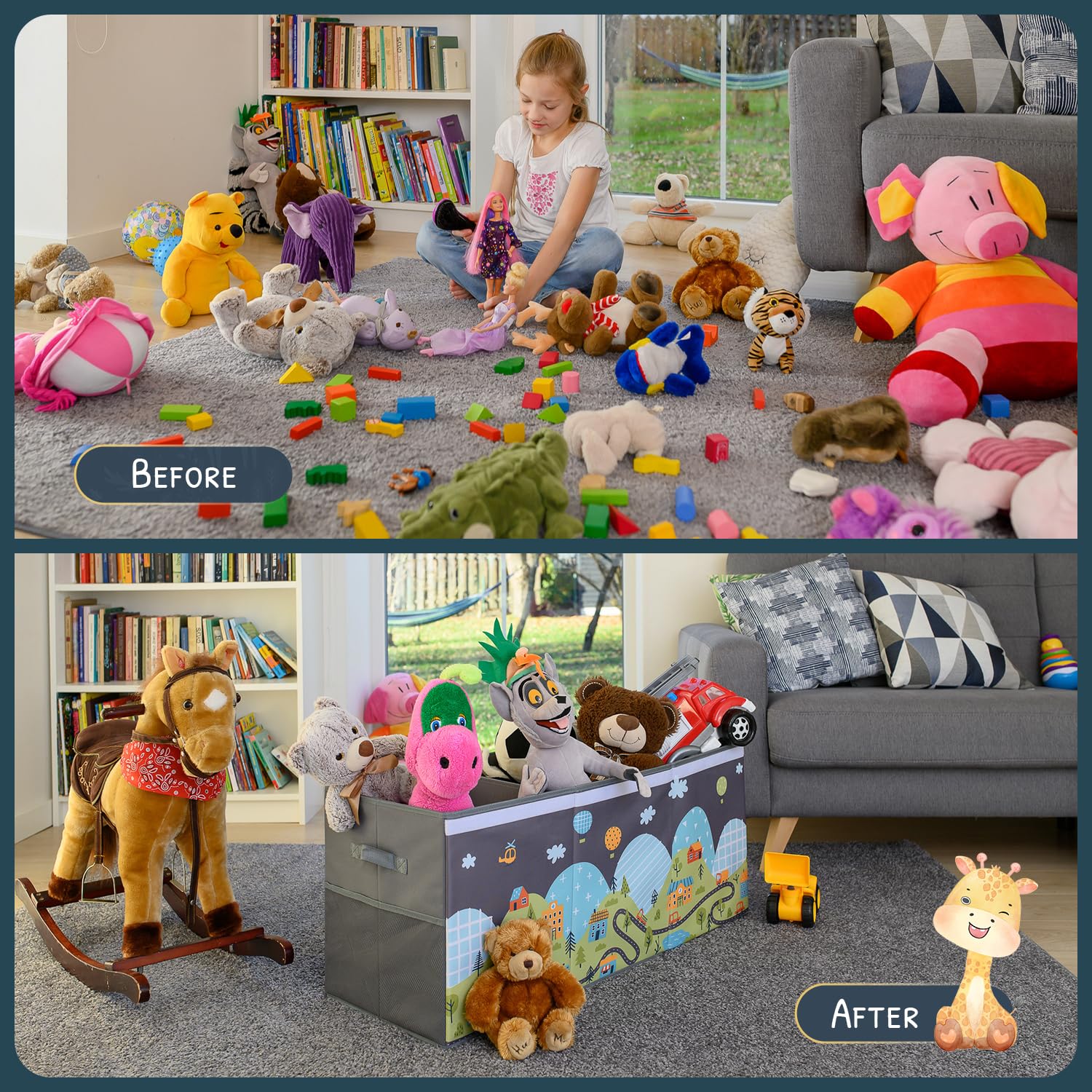 SoftOwl organized bedroom setup demonstrates tidy, stylish storage solution.