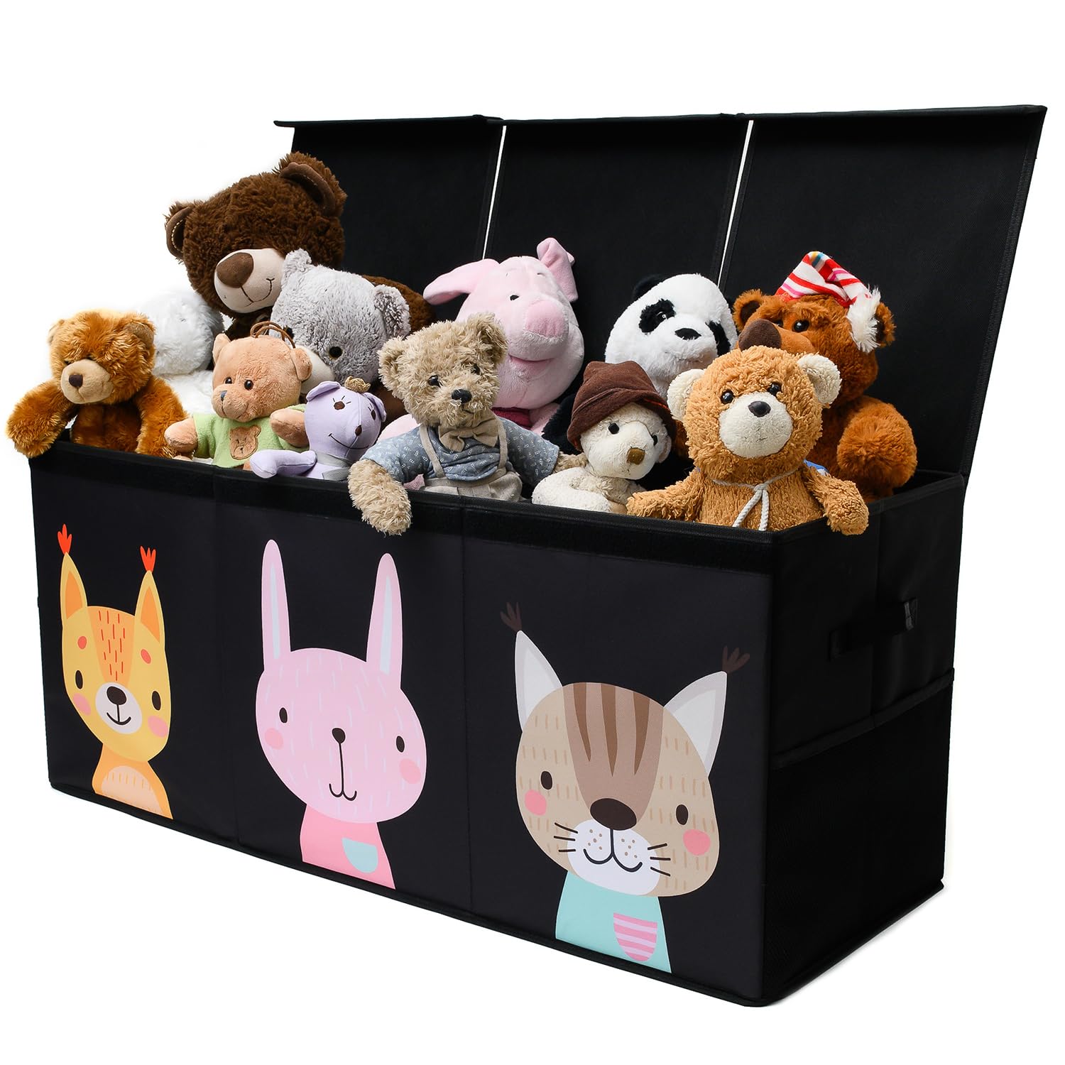 SoftOwl extra-large toy storage organizer with lid front view ideal for tidy play areas