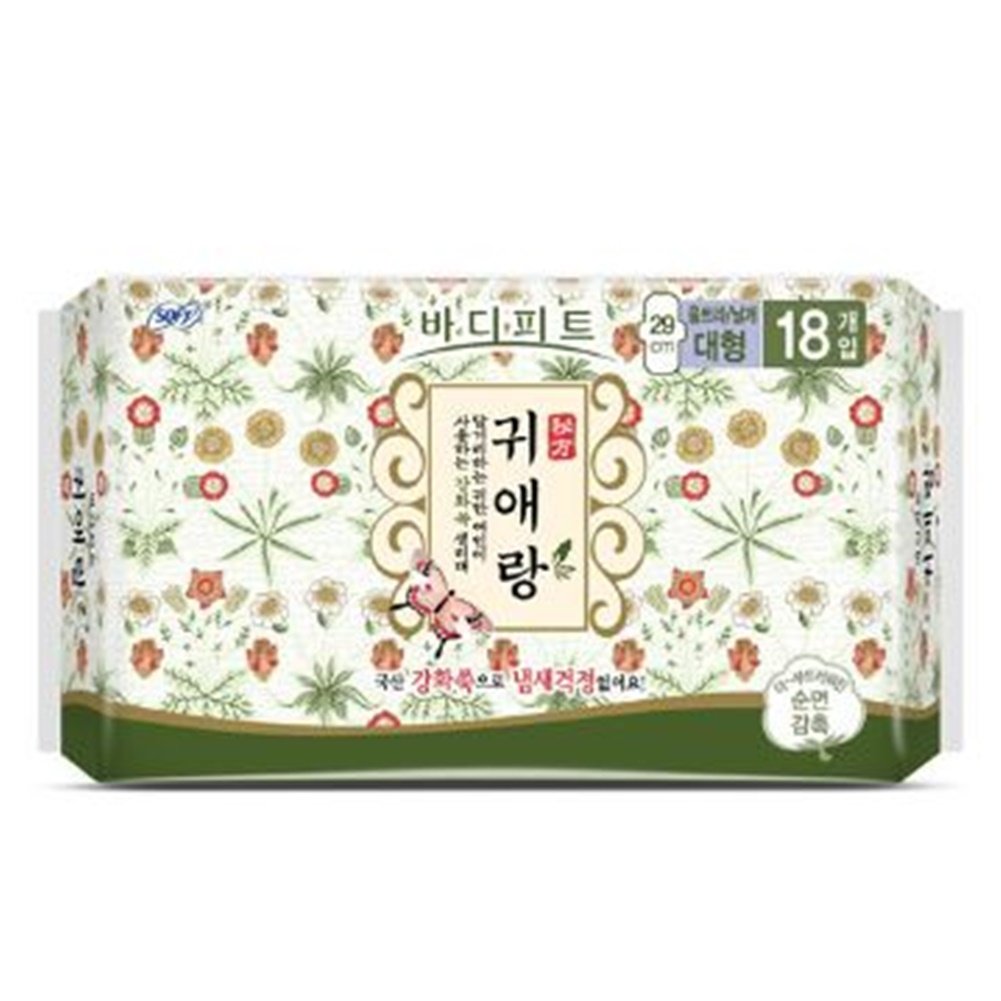 Sofy Body Fit GUIERANG pads pack shot showcasing herbal protection for daily comfort