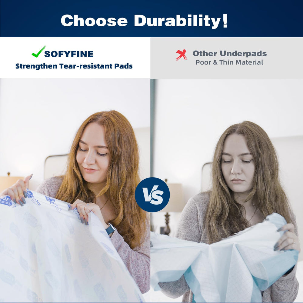 SOFYFINE 135g absorbent core locks in moisture rapidly