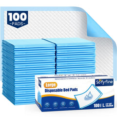 SOFYFINE bed pads 23x36 box for rapid absorption and surface protection