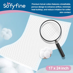 SOFYFINE skin-friendly scent-free latex-free pads protect sensitive skin