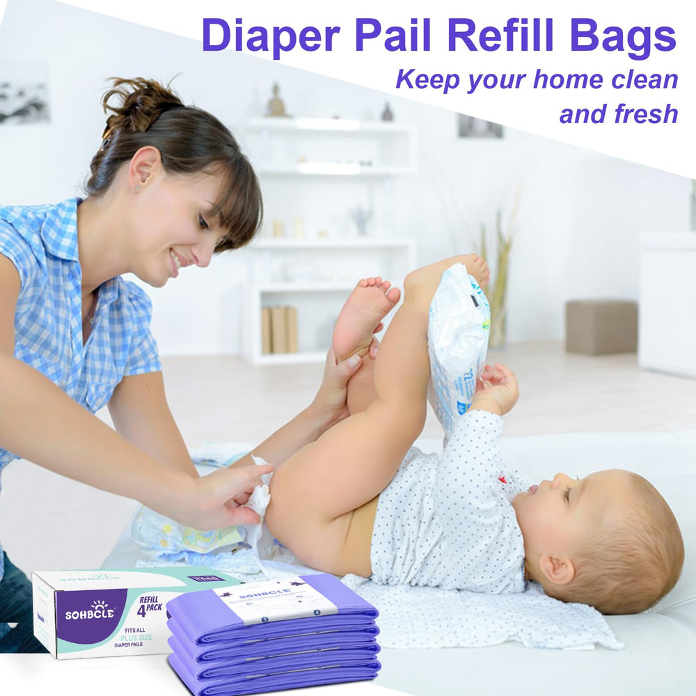 SOHBCLE large-capacity refill bag layout ready for Dekor Plus pail.