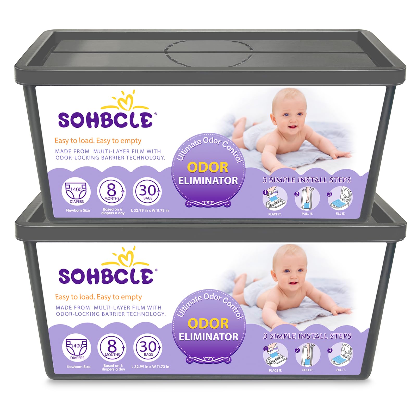 SOHBCLE refills with tear-off line for easy replacement in nurseries.