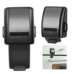 Solaradgy oven lock adhesive back secures doors to prevent curious children from opening.