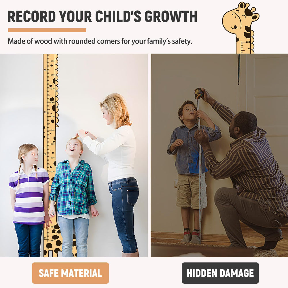 Soleim giraffe growth chart gift idea for baby showers and birthdays.