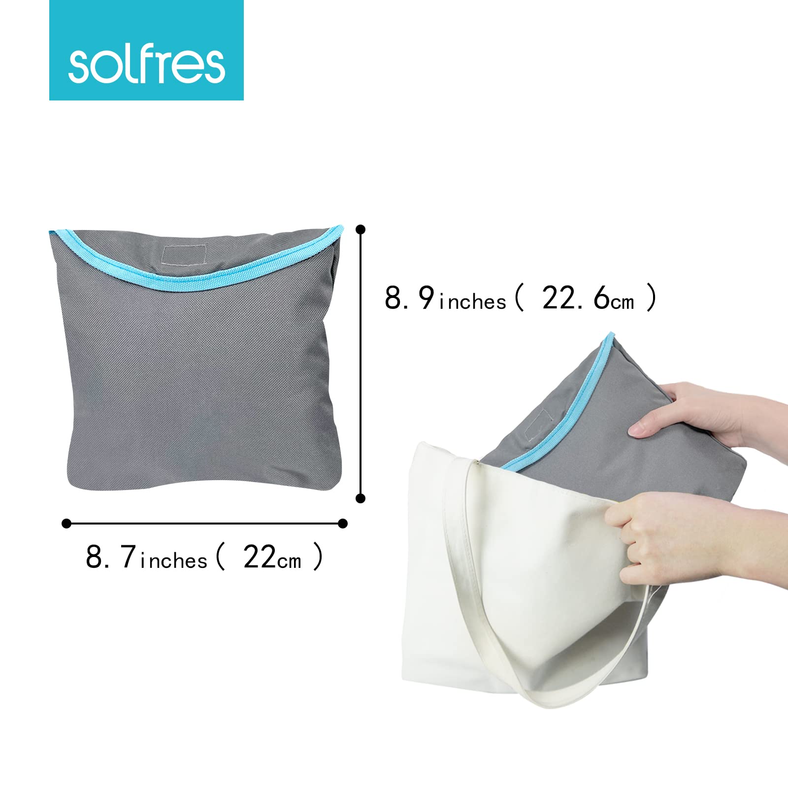 Solfres high chair cover bottle pouch keeps essentials within reach