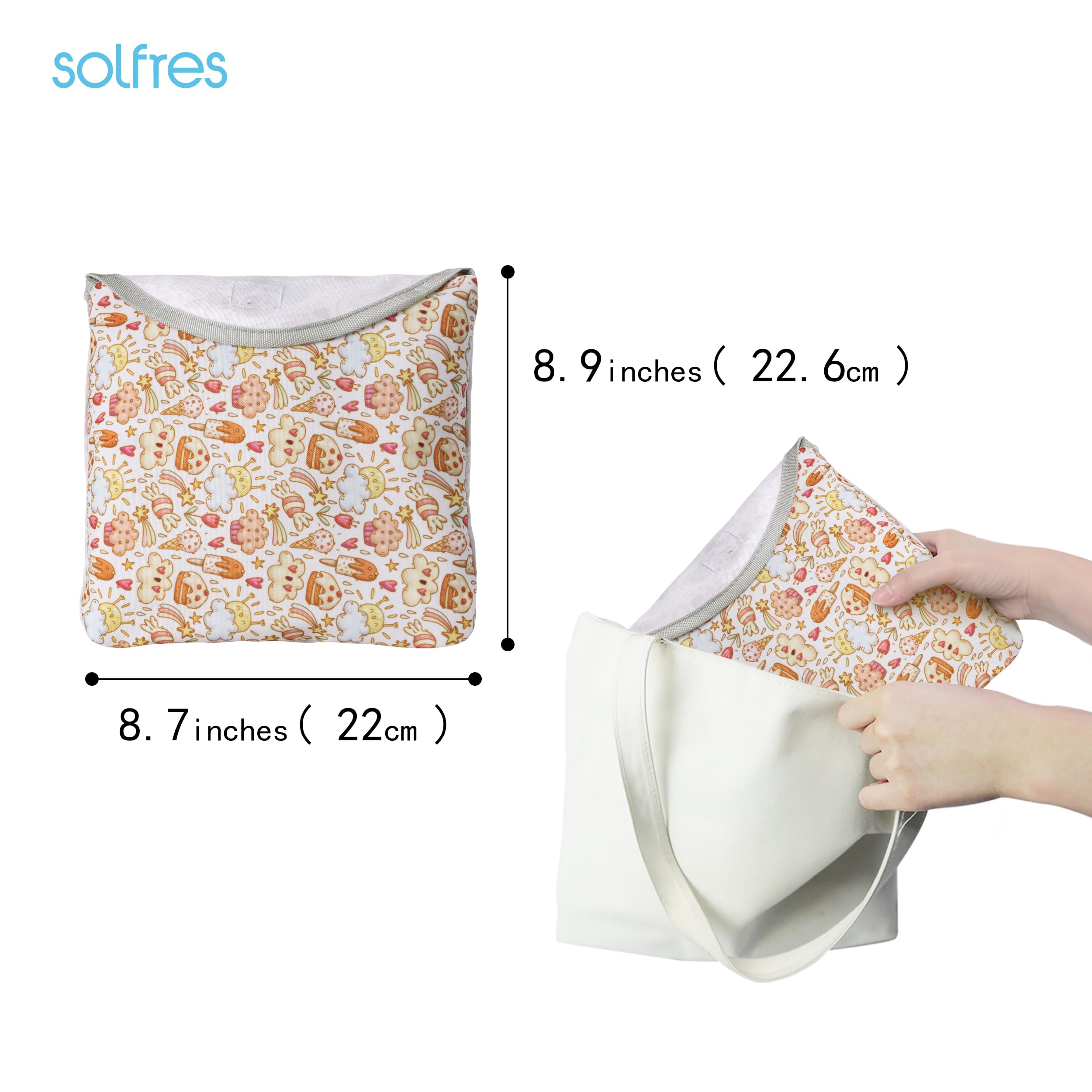 Solfres machine-washable 600D fabric ensures durability and simple cleaning.