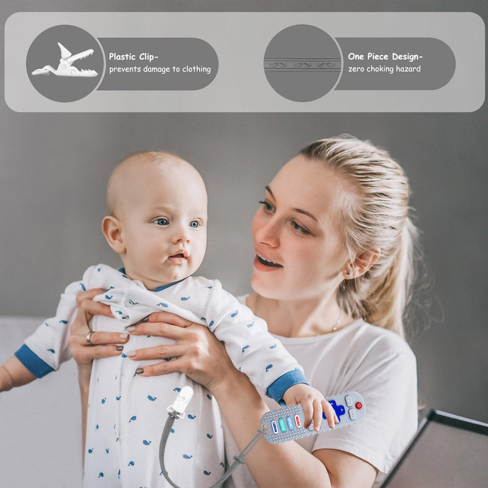 SOLIFEGOBLE teether grip near handle, ergonomic design for easy holding