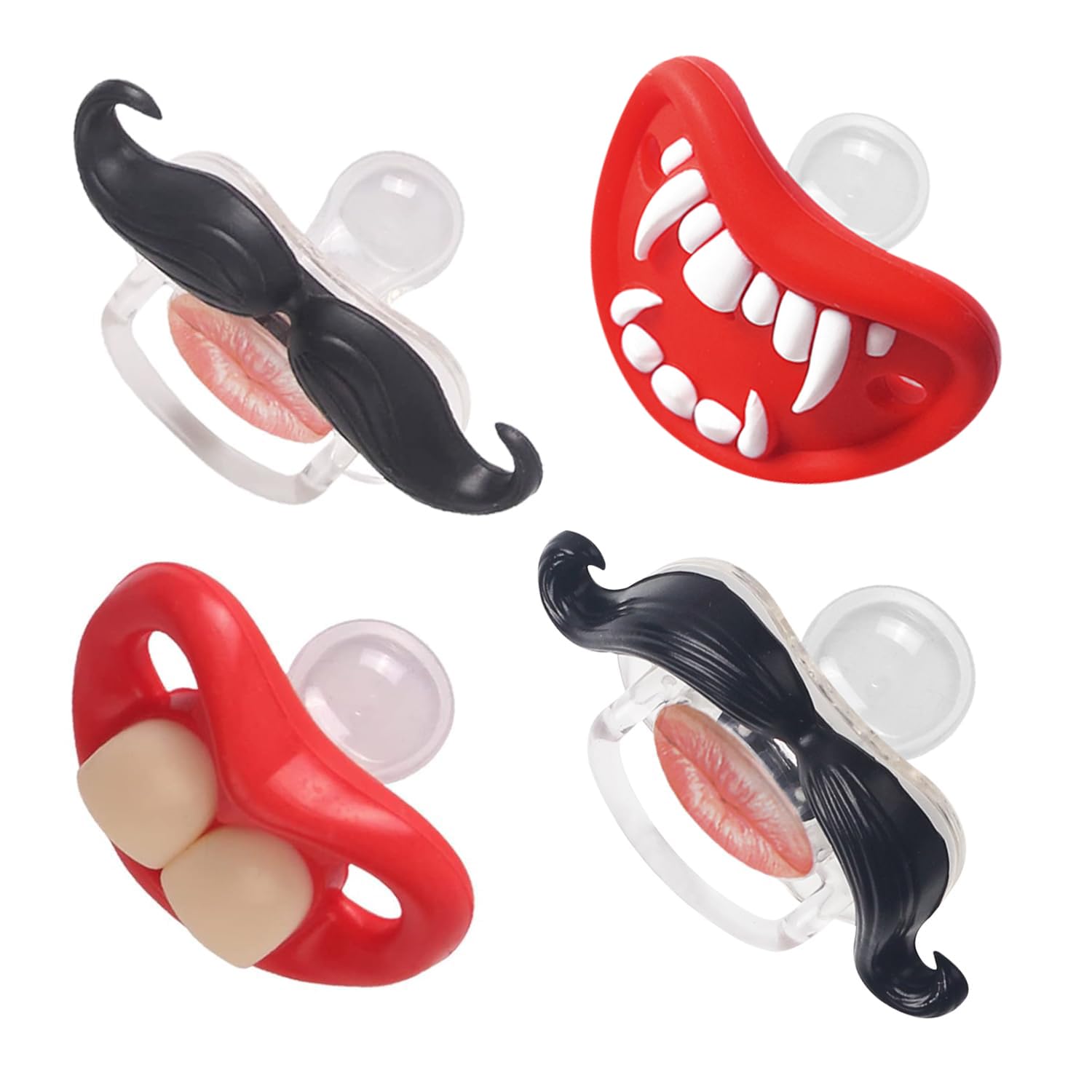 SOLIFEGOBLE Colorful pacifier set ideal for gifting