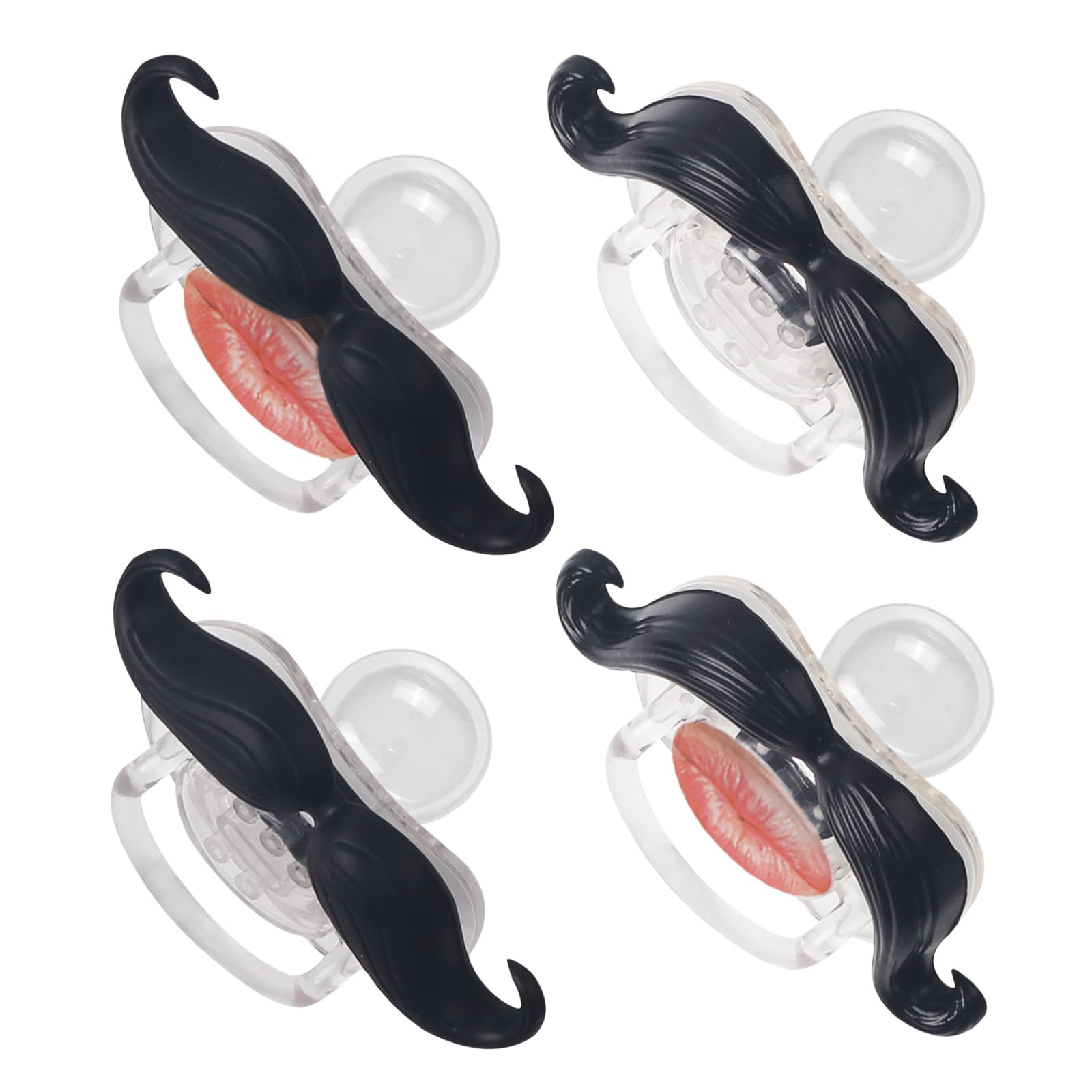 SOLIFEGOBLE care guide mustache pacifier for proper cleaning