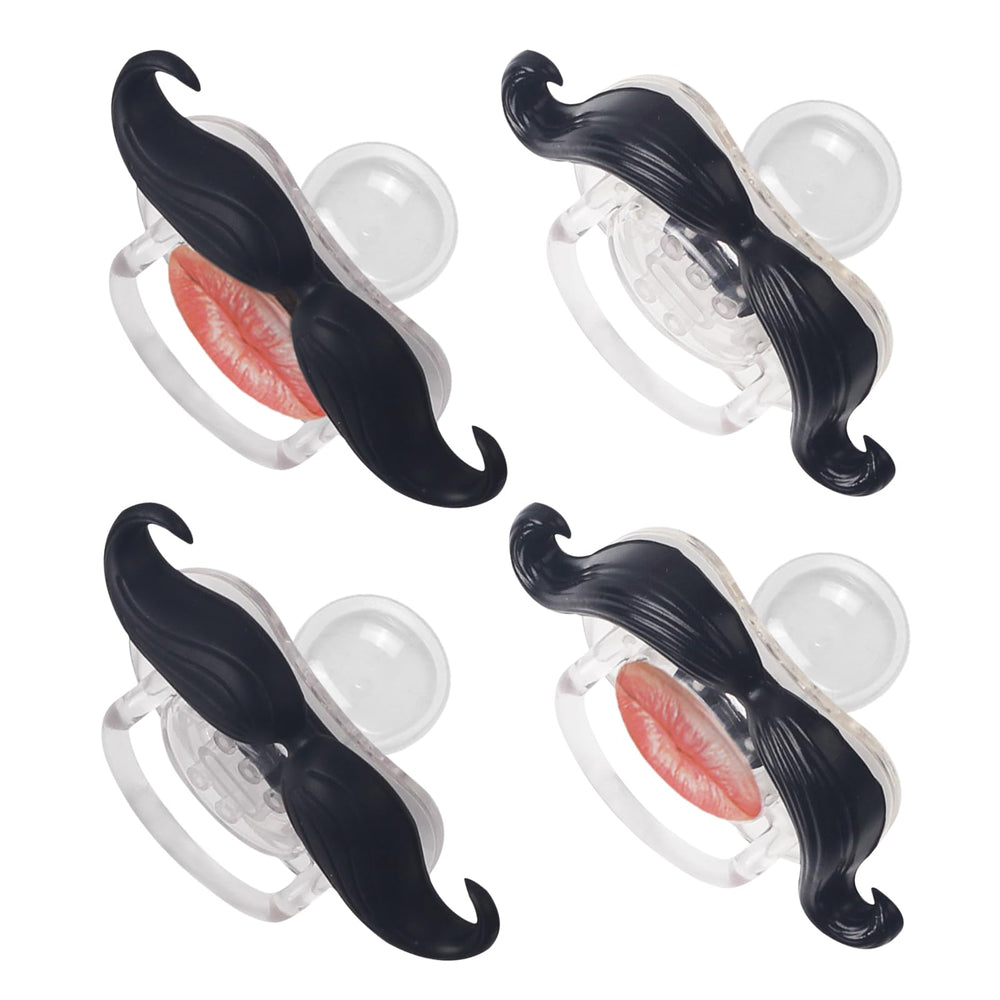 SOLIFEGOBLE care guide mustache pacifier for proper cleaning