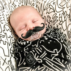 SOLIFEGOBLE mustache pacifier with two shapes for variety and comfort