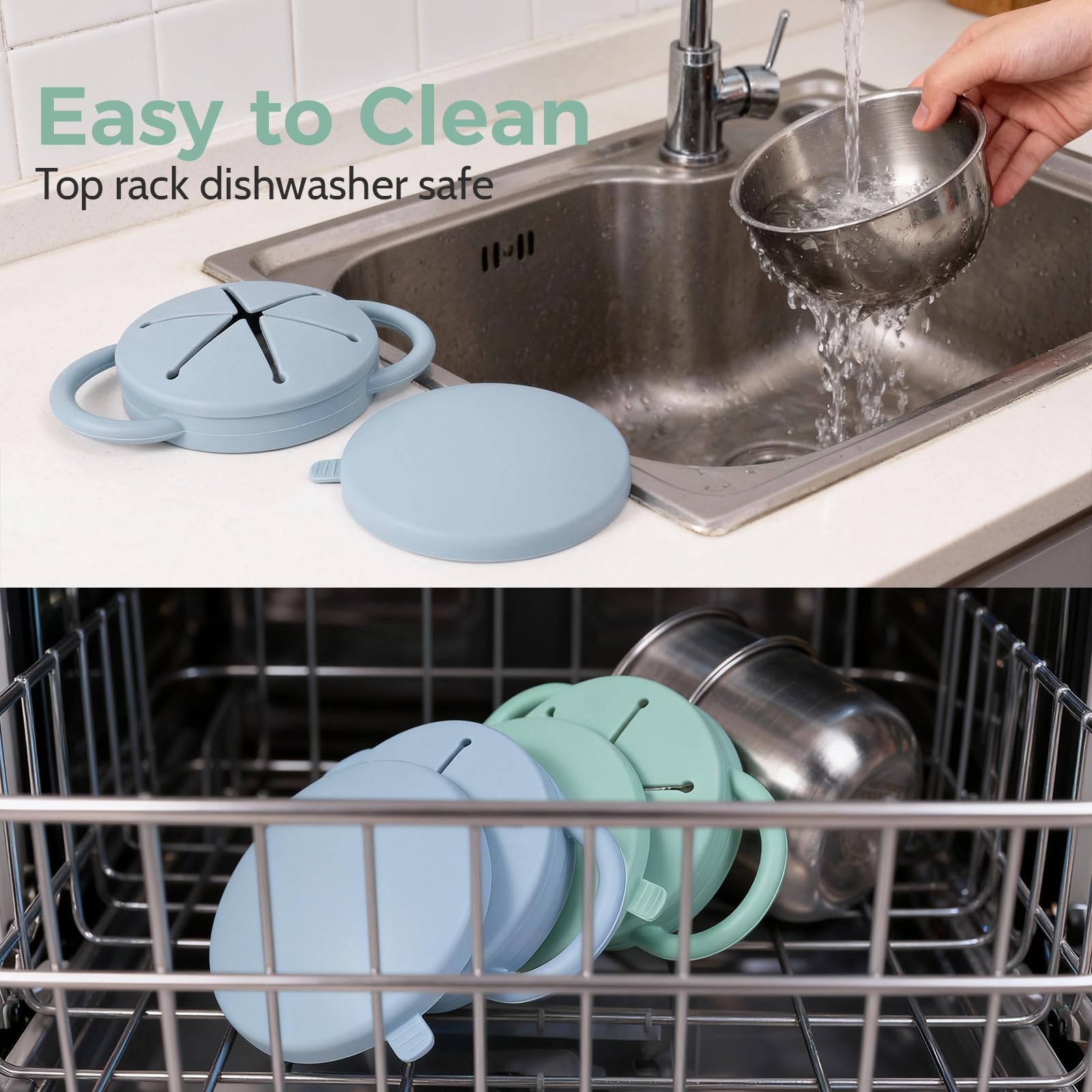 Solinfant dishwasher-safe design simplifies cleanup after everyday feeding.