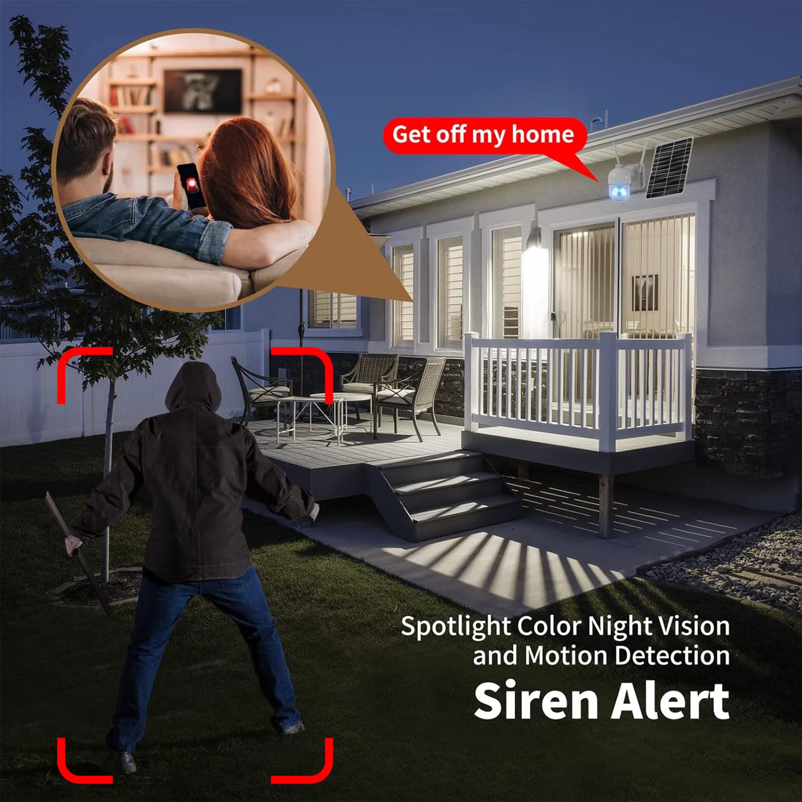 Soliom pan-tilt 360 view enables wide coverage and flexible framing