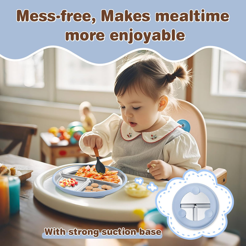 Solldgt shatterproof and heat-resistant kid plate designed for daily use.