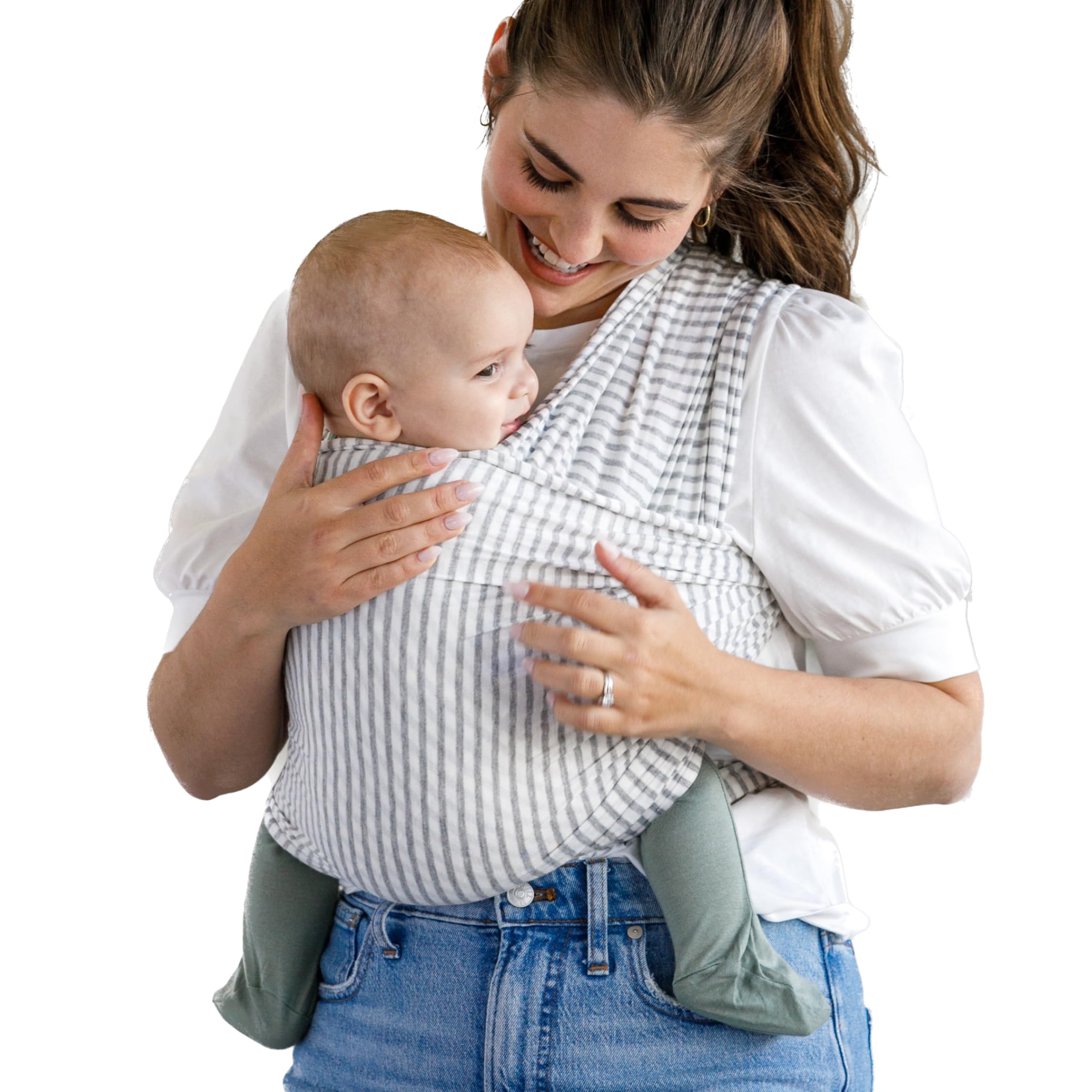 Solly Baby Wrap close-up of buttery-soft fabric for cozy baby wearing