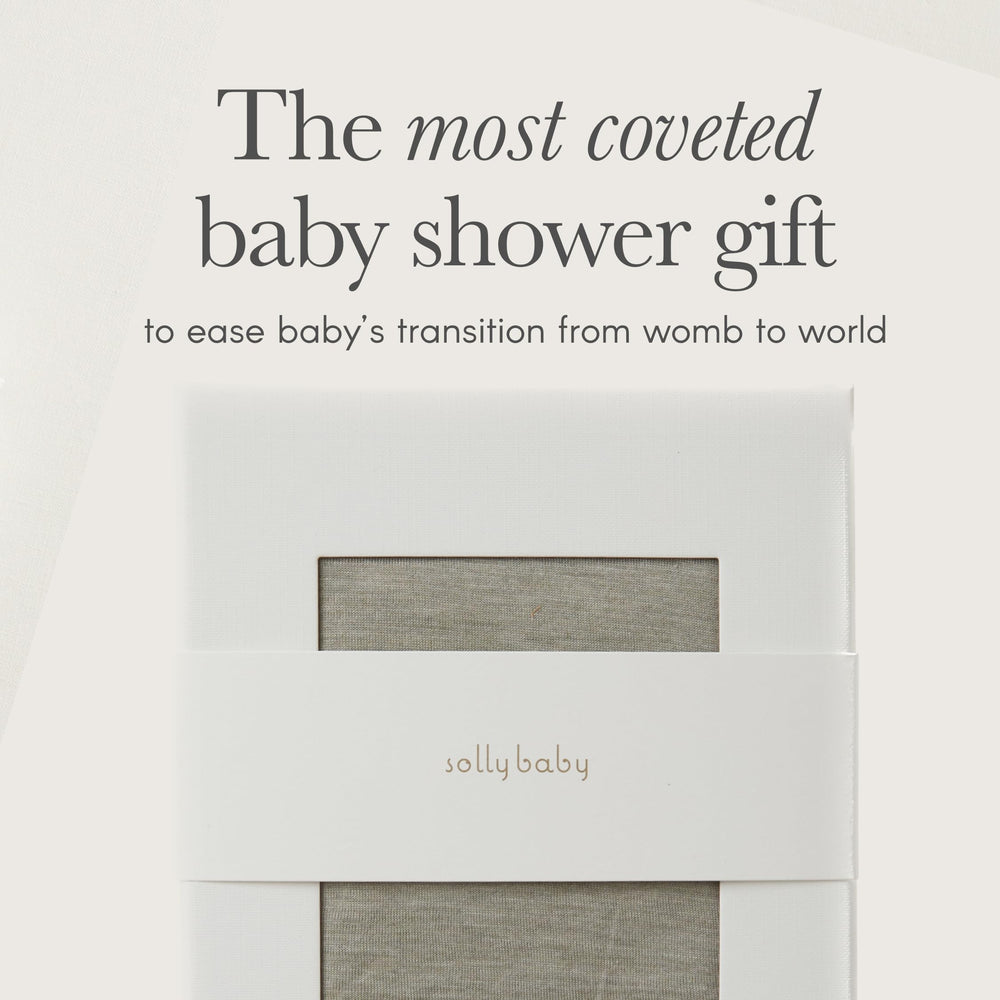 Solly Baby Wrap styled for formal events with comfortable wear.