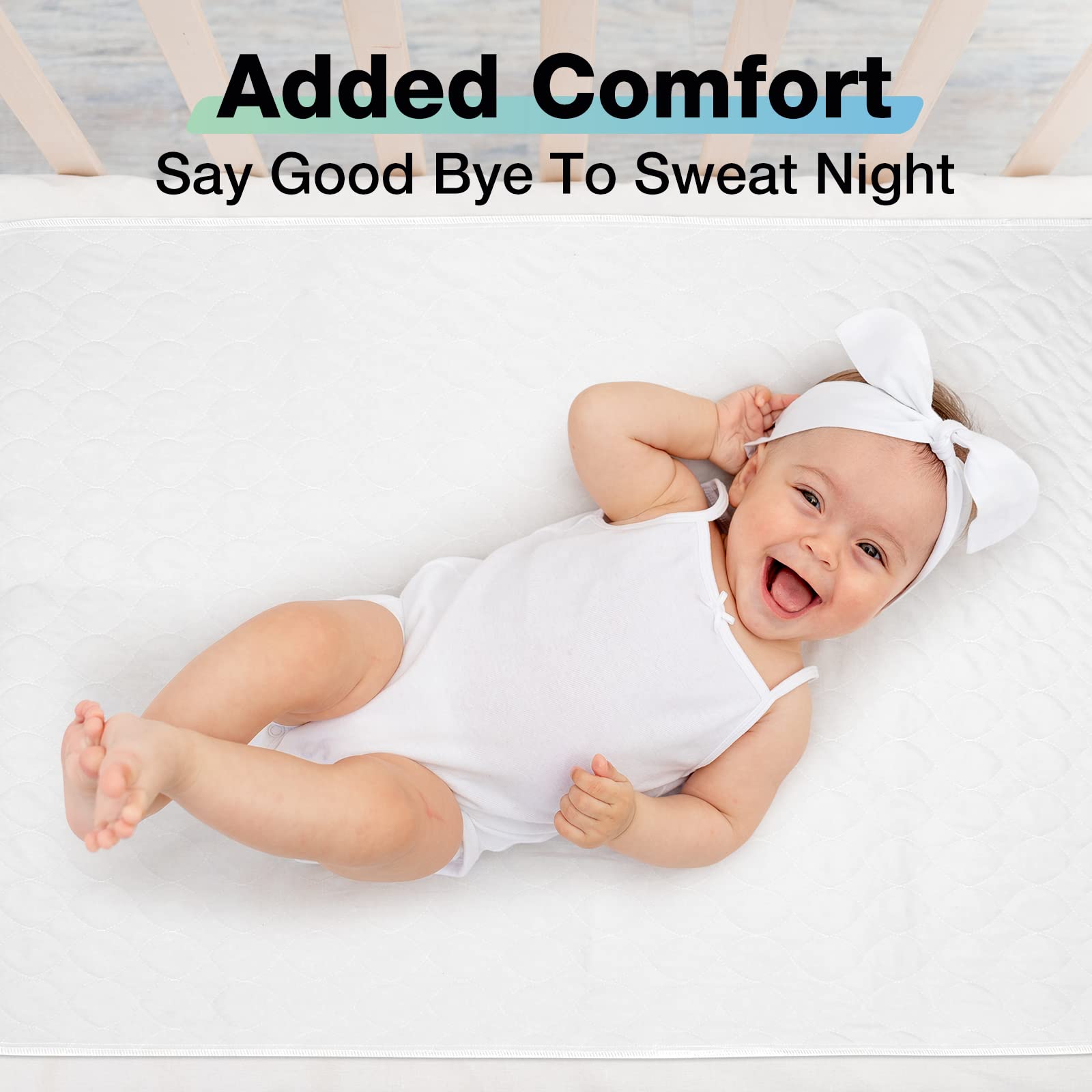 SOLOSHINE bed pad in daily use with kids or pets keeps the mattress clean.
