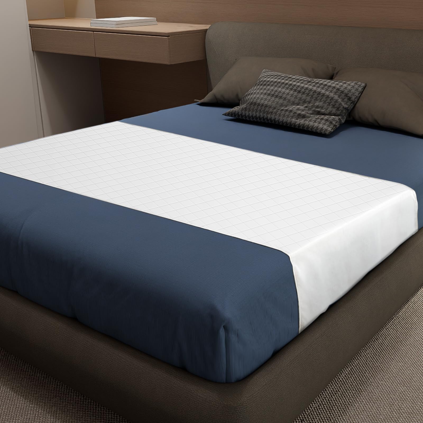 Soloshine bed pads waterproof full 54x36 protect the mattress from spills.