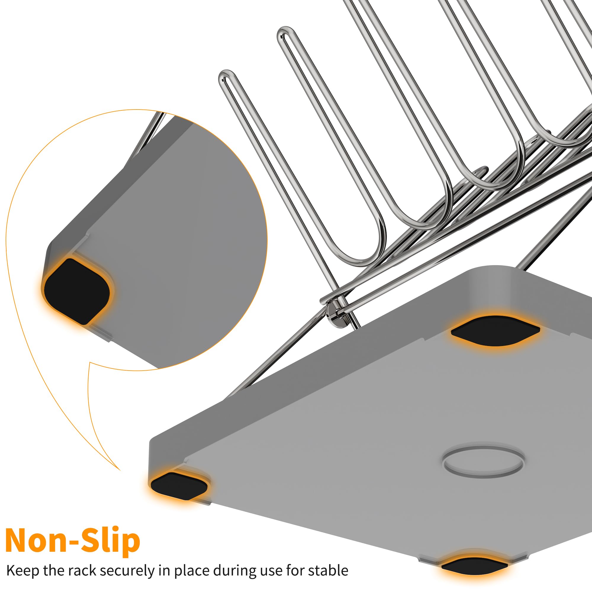 Solvrix Bottle Drying Rack dishwasher-safe components simplify cleaning