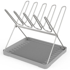 Solvrix Bottle Drying Rack vertical design holds up to 10 bottles and accessories