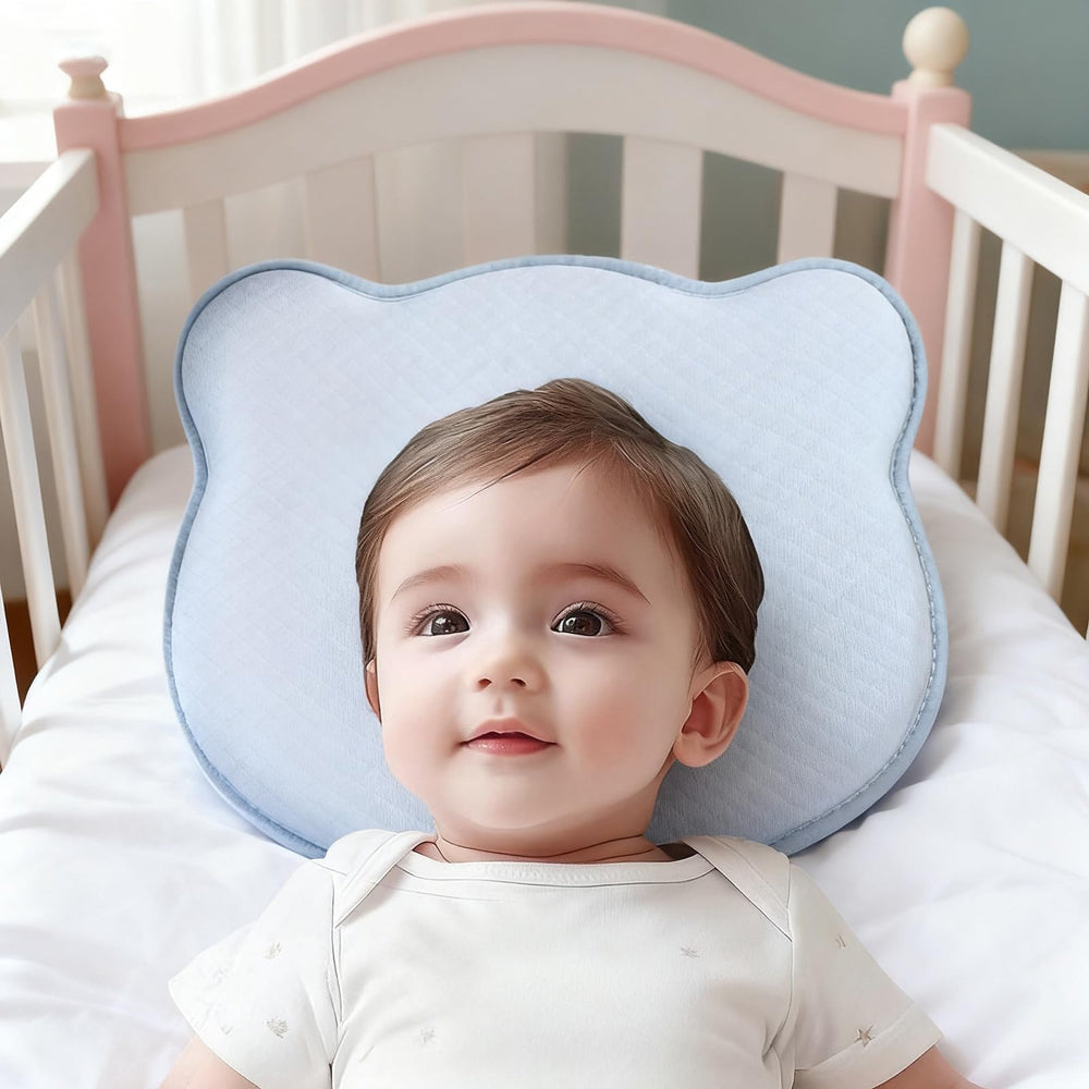 SOMKHA memory foam pillowcase with soft cotton cover for comfortable naps