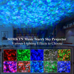 SOMKTN Star Projector ocean waves mode fills room with soothing motion