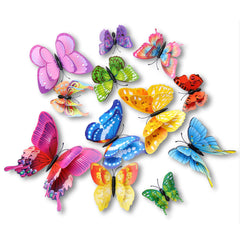 Somotersea 24pc 3D butterfly wall decor set for a vibrant party backdrop.