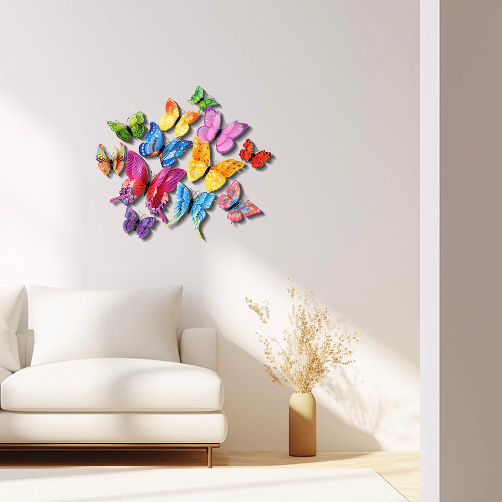 Somotersea magnetic butterfly wall decor attaches to refrigerators for simple display.