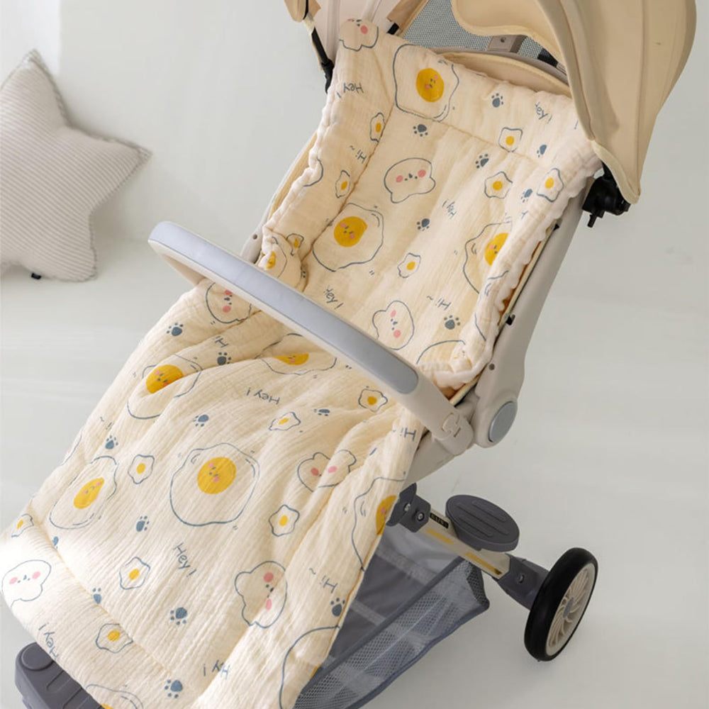 SONARIN Warm Baby Stroller Seat Liner back side fleece with dotted texture for plush comfort